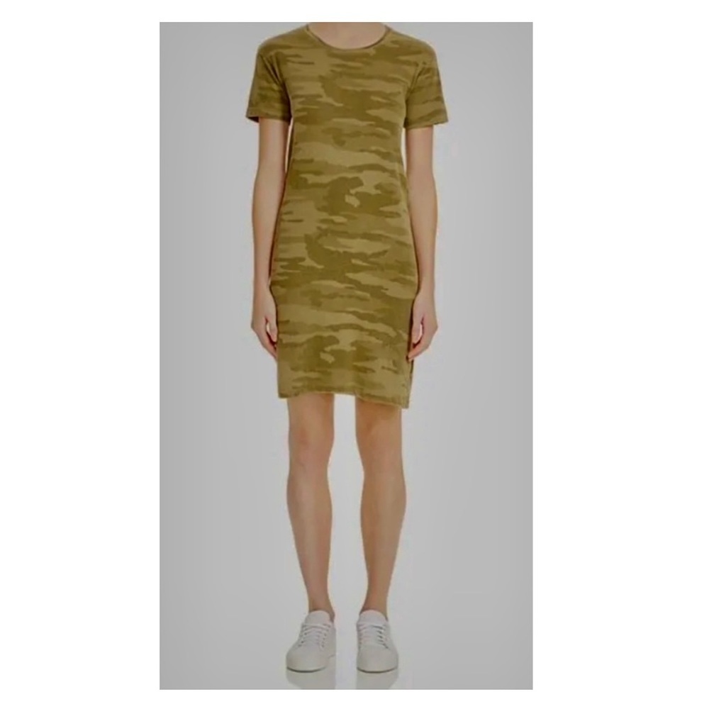 Current/Elliott Camo Tee Dress. - Picture 2 of 3